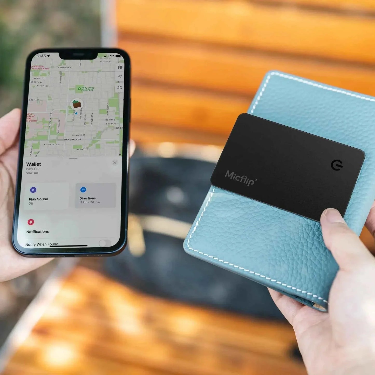 Micflip - Wallet Tracker Card - Lifetech Store