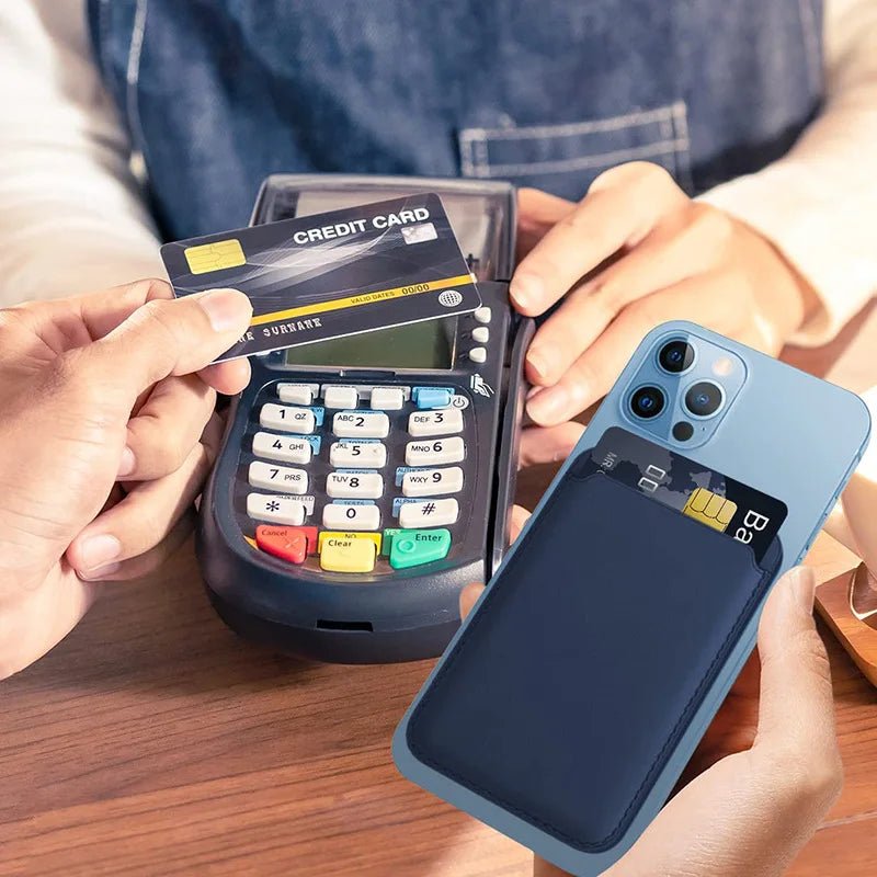 Porte - cartes Magnétique en Cuir pour iPhone 12 à 17 & Samsung S24/S25 - Lifetech Store